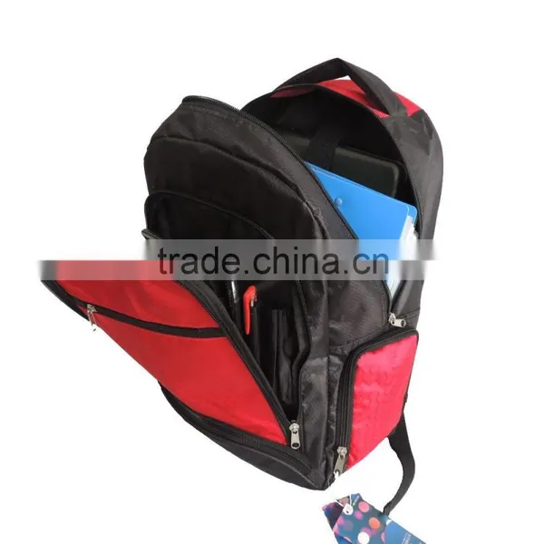 Polyester Red 14 Inch Laptop Bag, Laptop Backpack, Computer Bag photo-3