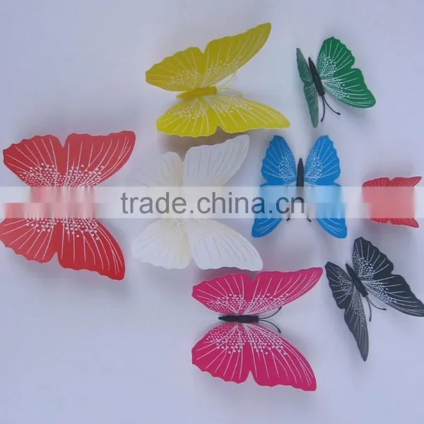 12 Pcs Butterflies Home Decor Sticker Art Design Decal Wall Stickers Room Decorations 3D Butterfly photo-4