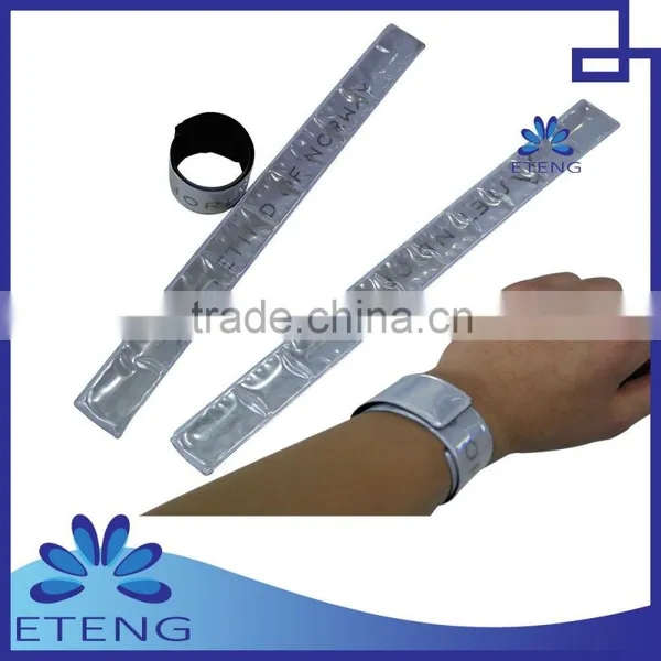 Custom Pvc Reflective Slap Wristbands photo-2