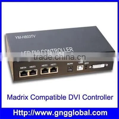DMX LED Video Processor DVI Controller Combine Madrix Compatible Dvi Artnet Dmx Controller