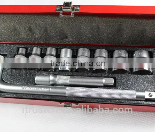 10PCS 1/2" Metall Box Socket Set 4010AAL GS KING TOOLS Made in China photo-2