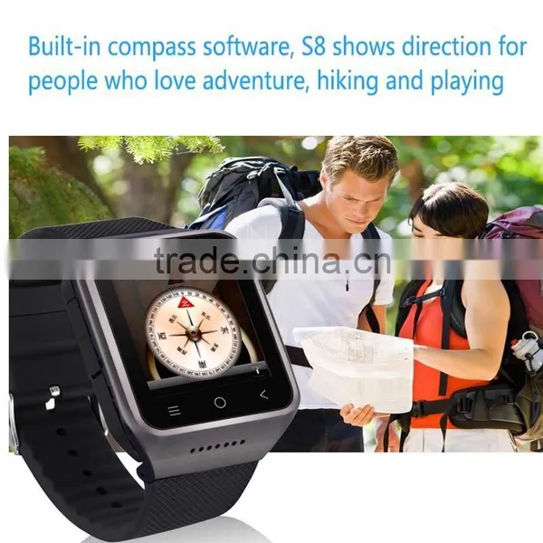 Best Price 2016! WCDMA/GSM Phone Call With 2.0M Camera Smart Watch Phone BB-63 photo-2