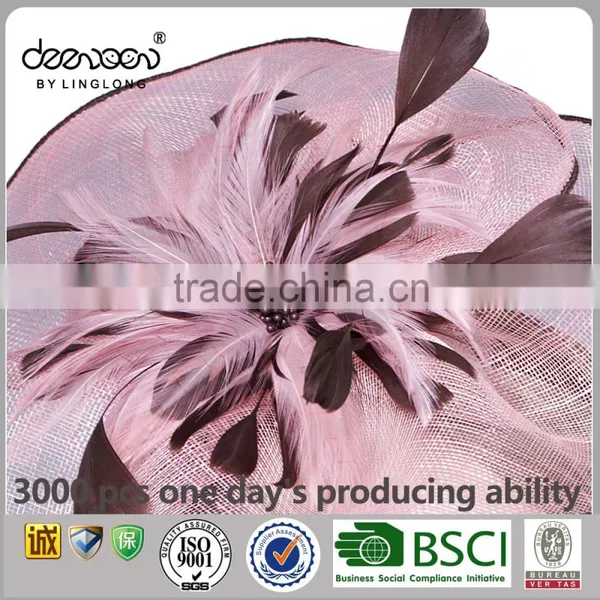 Elegant Sinamay Fascinator for Party Women Church Hat photo-6