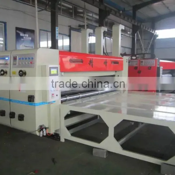 Semi Automatic Corrugated Carton Flexo 4 Colors Printing Slotting Die Cutting Machine photo-3