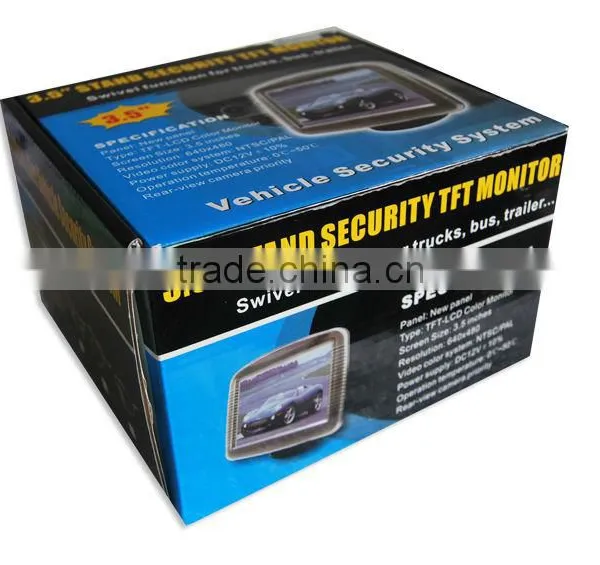 3.5 Inch Car Back Seat Lcd Monitor Rear View Camera System With 4 Way Car Reverse Camera System photo-6