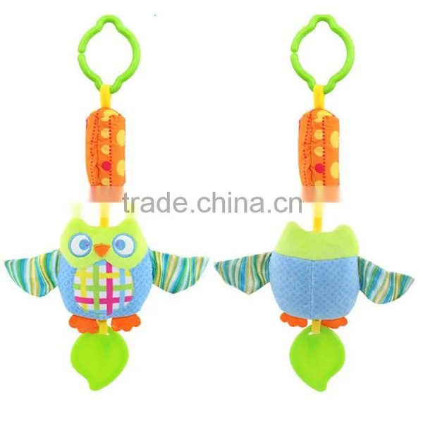 Plush Baby Hanging Squeeze Rattle Teether Toy photo-2