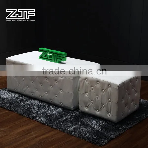 ZJF House Boutique Try Shoes Leather Stool