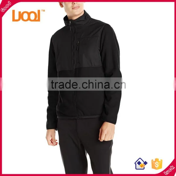 Mens High Quality Mock Neck Jackets Zip up Custom Sports Polar Fleece Jacket photo-3