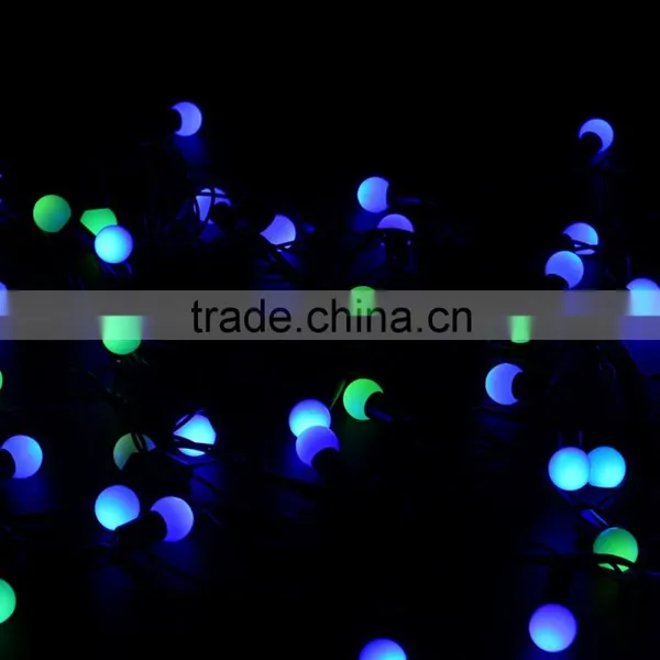 AC 110V 5M Led String Lights With 50led RGB Ball LED Color Changing With 16 Feet Linkable Ball String Christmas photo-4