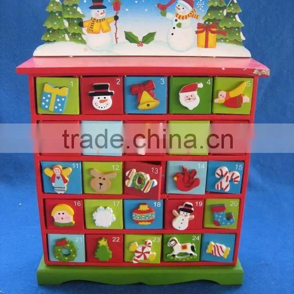 Wooden Christmas Calendar Box