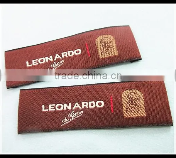 Fancy End Flod Left+Right Woven Lable for Clothing photo-3