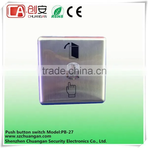 Stainless Steel Door Exit Button for Access Control System Door Open Panic Button Alloy Panel Door Release Switch