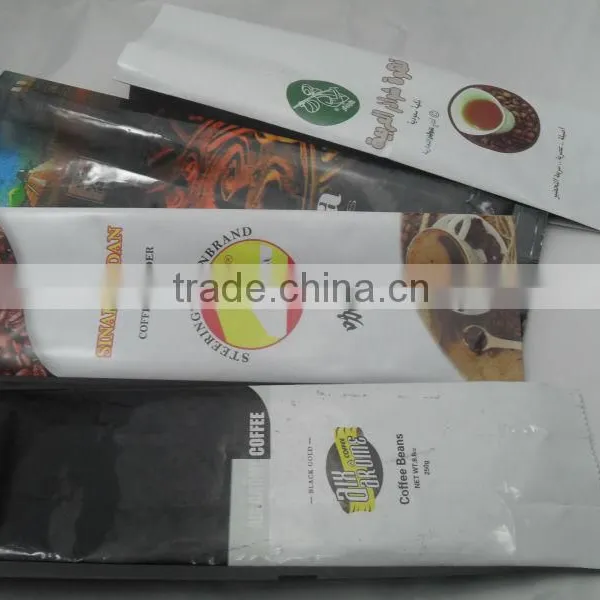 250g 500g and 1000g Coffee Packaging Bag/custom Foil Bags With Valve
