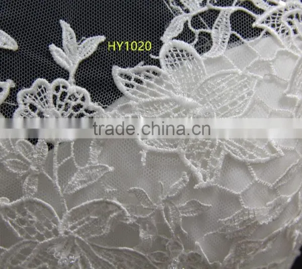 Real Factory Product! Venice Lace Flower With Delicated Beading Mermaid Wedding Dress photo-3