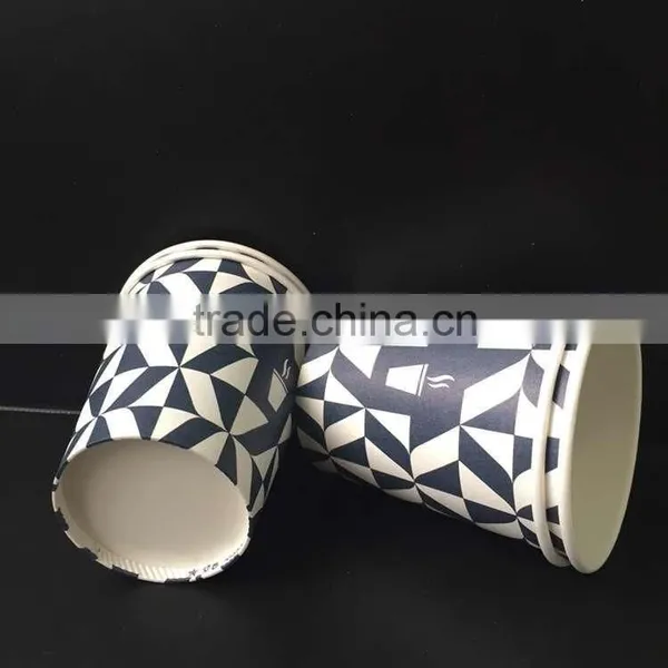 Custom Printed Paper Coffee Cups Take Away Coffee Cups Hot Drinking Paper Cup 8oz photo-4