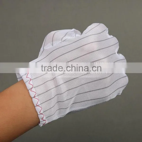 China White Double Side Anti-static Gloves/clean Room Gloves/ photo-5