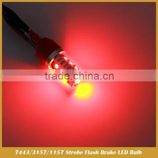 3157 Red Flashing Strobe Blinking Rear Alert Safety Brake Tail Stop Lights photo-6