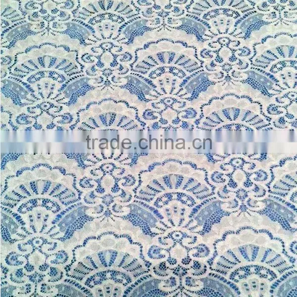 White Color Luxury African Voile Lace Fabric for Garment Accessories TH-8851 photo-2