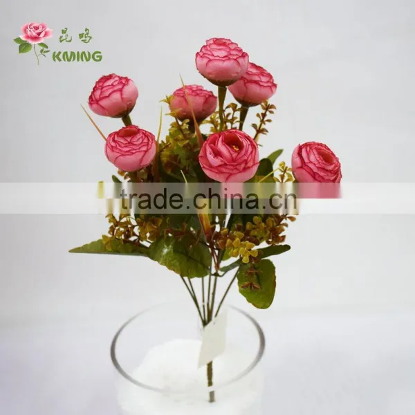 New Launched Wholesale Soft Multicolor Mini Decoration Wedding Flower for Wedding Car