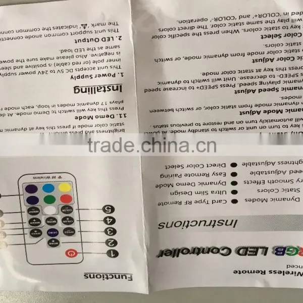 High Quality 17 Key Rgb Controller for Led Strips photo-3