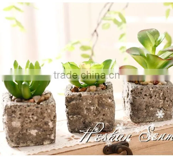 Factory Wholesale Decor Small Potted Succulent Plants Artificial Succulents Artificial Mini Succulents