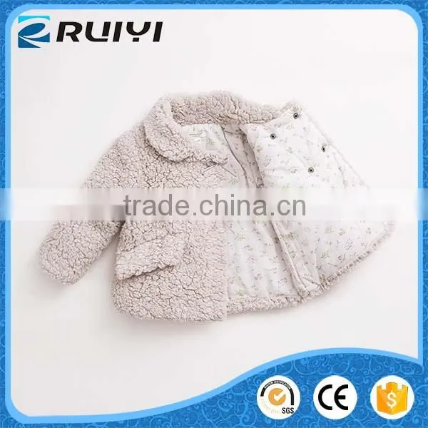 Chinese Factory Wholesale Boutique Children Clothes Lamb Wool Winter Coat photo-3