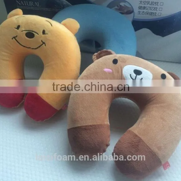 Neck Support Memory Foam Pillow u Shape Neck Pillow Embroidery Travel Pillow