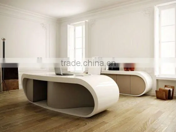 Exclusive Office Furniture Desks/upmarket Office Furniture/artificial Stone Office Desk photo-2
