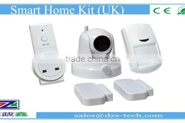 2016 Newest 2g/3g/4g Intelligent! Dzx G3 GSM Quad Band Wireless Doorbell Gsm Alarm System With Smoke Detector for Fire photo-3