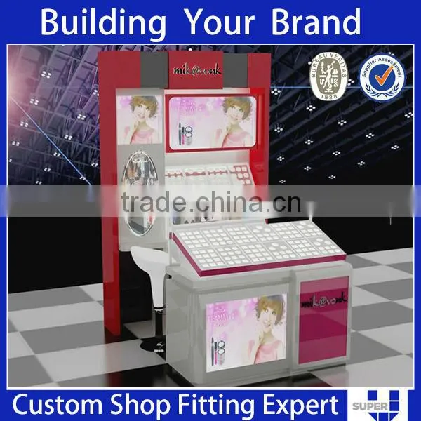 Wood Cosmetic Wall Display Cabinet photo-5