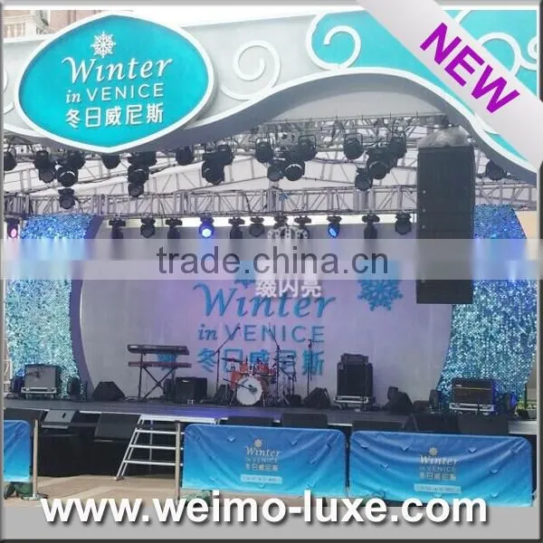 2016 Patent Sparkly PVC Wall Panel For Wedding Background Decoration photo-4