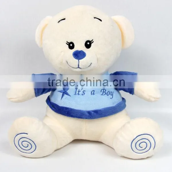 Luckiplus Hot Sale First Class Pink Girl and Blue Boy Bear Safe Technology Toy For Kids photo-5