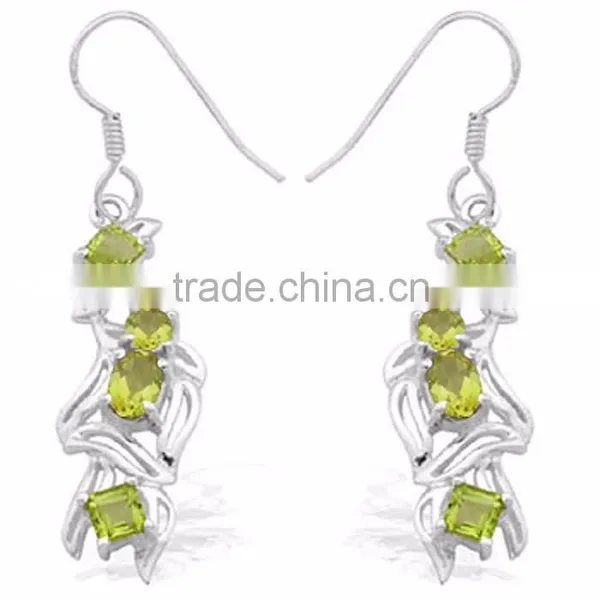 Wholesae 925 Sterling Silver Gemstone Jewelry, Gemstone Earrings
