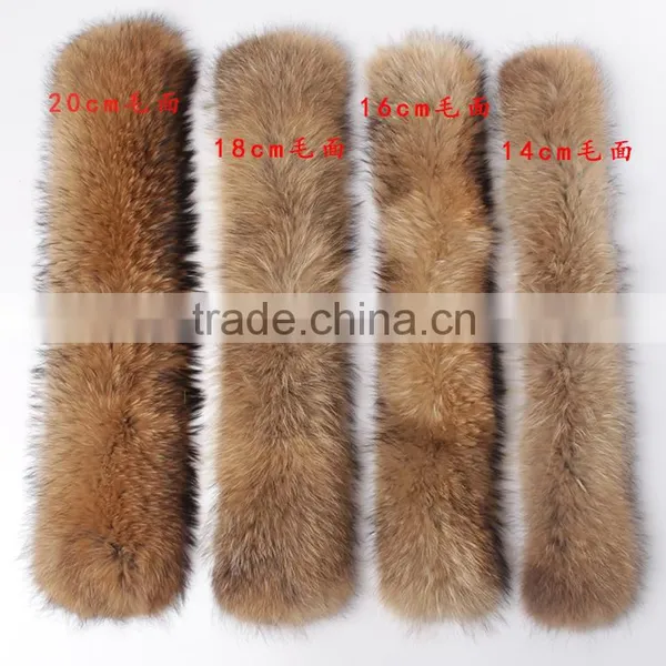 Real Raccoon Fur Collar/scarf/fur Accessories on Coat/ Fur Stripes KZ160084