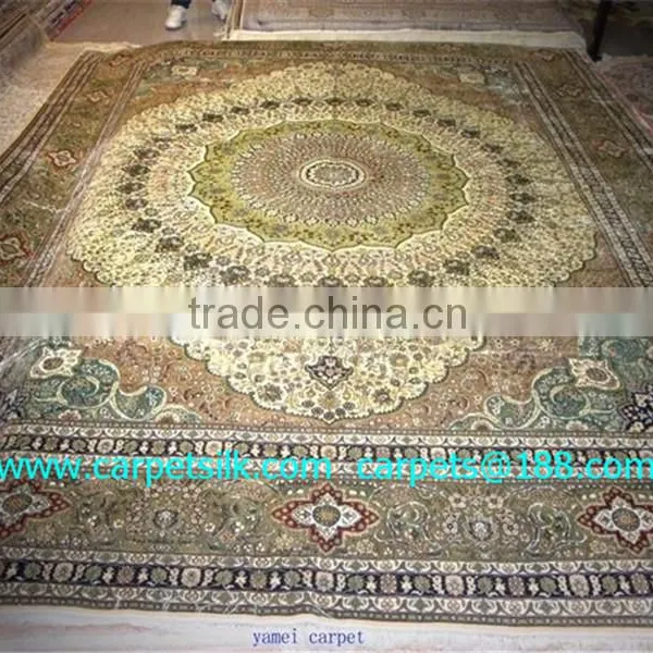 Silk Carpet 1366 HANDMADE CARPET Persian Carpet Art Silk Carpet Handmade Silk Carpets