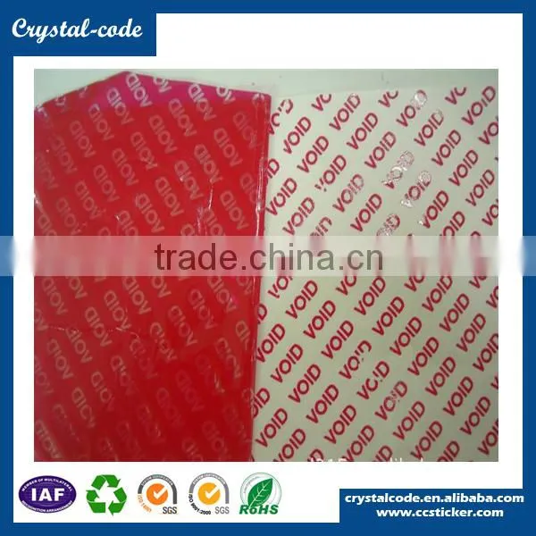 Custom Hologram Security Printed Tamper Proof Warranty VOID Label photo-4