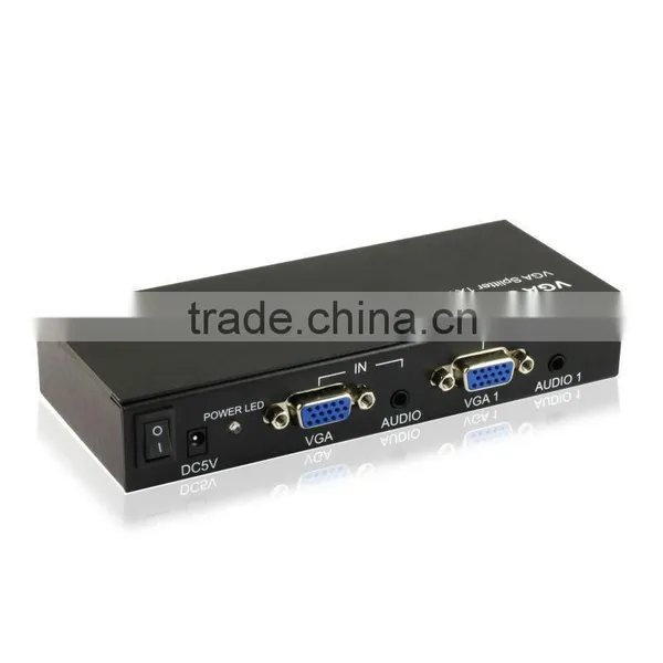 On Promotion 4 Port Vga Splitter With Audio Output and Power Adapter photo-2