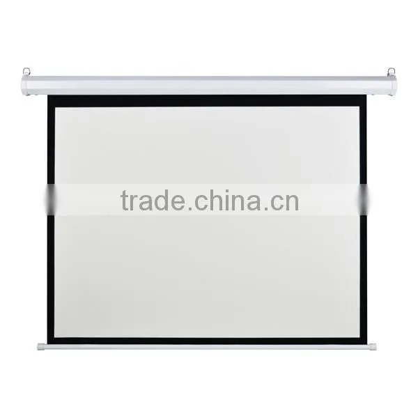 CE Certificated 60"-300" Motorized Projection Screen With Iron Housing photo-2