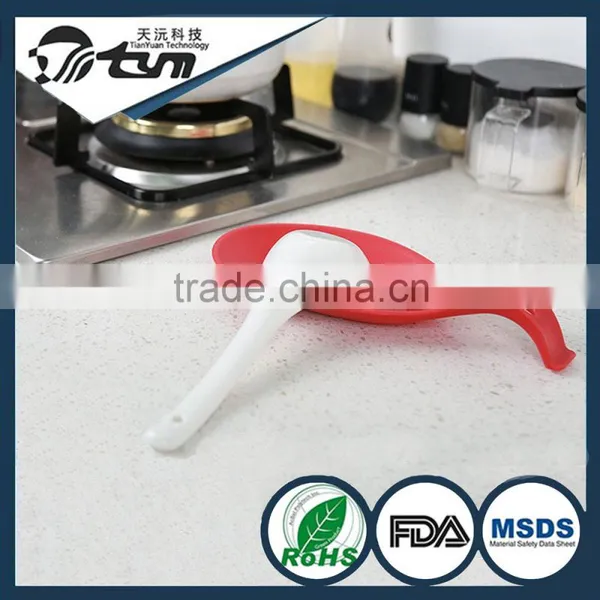 oem welcome kitchen tools food grade silicone spoon rest
