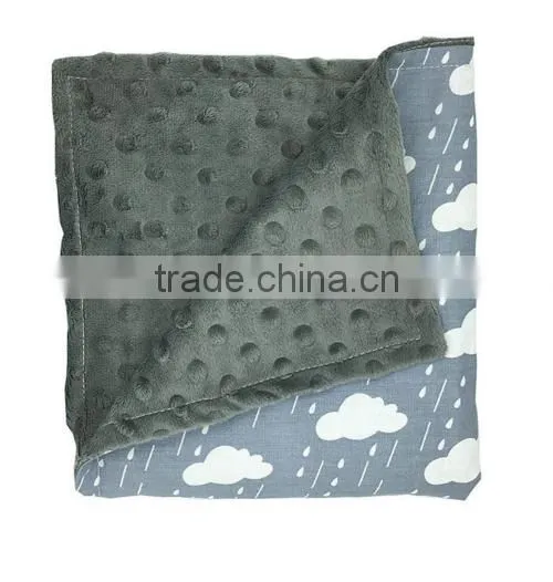 Wholesale Custom Cotton Minky Dot Blanket photo-5