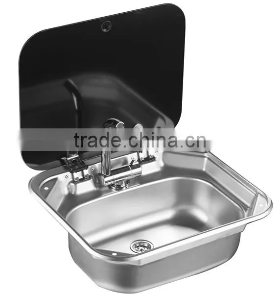 RV Stainless Steel One Burner Gas Stove With Kitchen Sink GR-600 photo-4