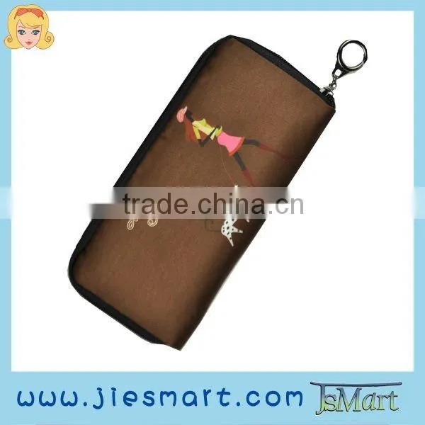 JSMART Long Wallet Minimalism Microfiber Soft Purse Printing
