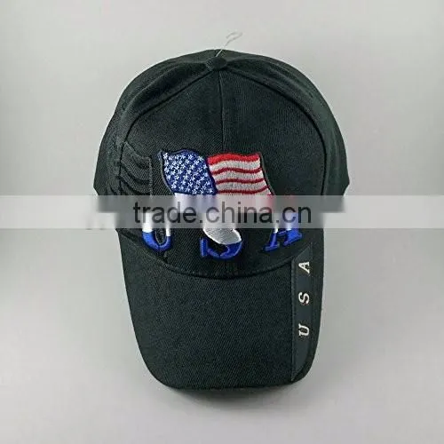 High Quality 6 Penl USA Flag Adjsutable Baseball Cap photo-3