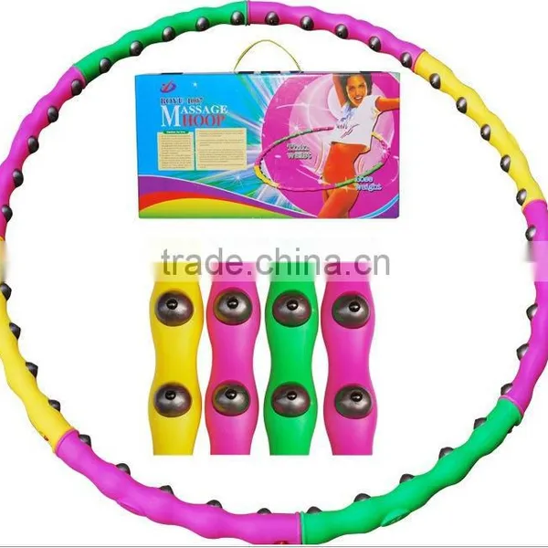 Professional Weighted Magnetic Hula Hoola Hoop Fitness Exercise Massager photo-6