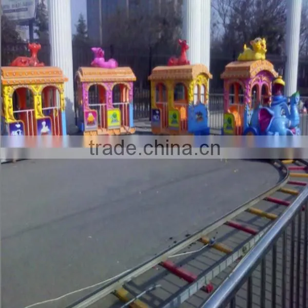 Amusement Kids Mini Ride on Train and Track Elephant Track Train Amusement Park Train Rides for Sale photo-6
