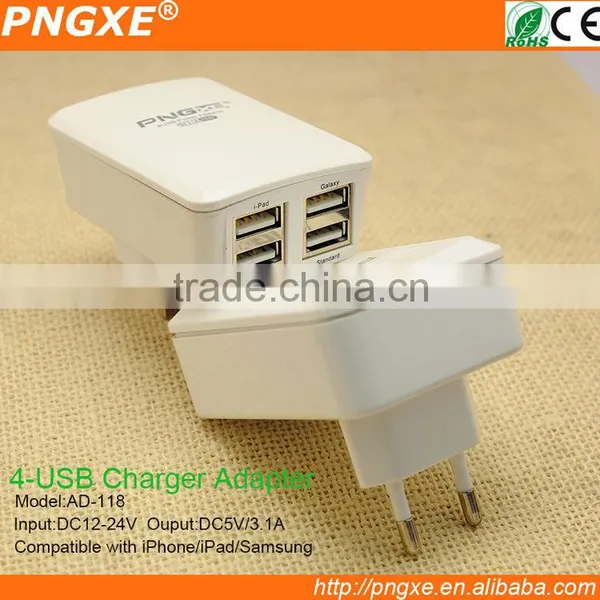 2015 Innovative Product Wholesale Mini 4 Port Usb Wall Charger Compatible With All Devices photo-3