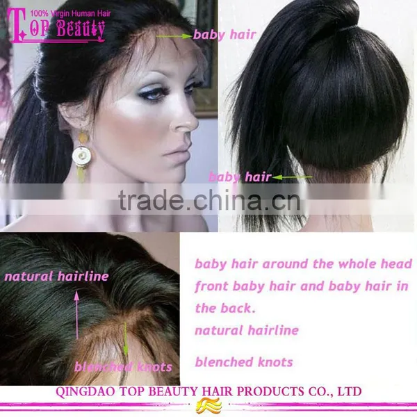 Qingdao Supplier Wholesale Cheap Wavy Natural Girl Hair Wig 100% Unprocessed Natural Hair Wig photo-6