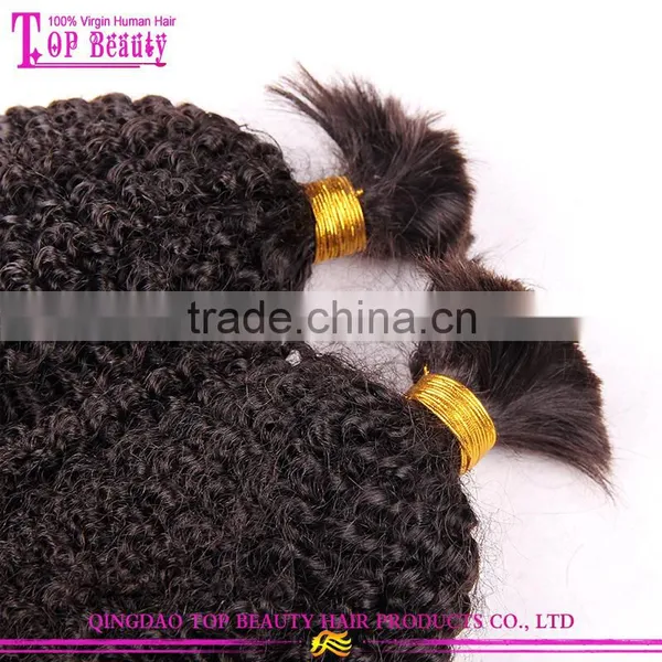 Cheap Wholesale Bulk Hair for Braiding Curly Unprocessed 100% Human Bulk Hair photo-6