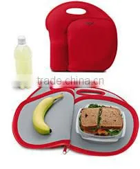 Neoprene Lunch Box Bags, Lunch Bag With Side Bottle Pocket, Built Lunch Bags