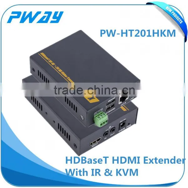 Supplier Pinwei PW-HT201HKM HDMI 4K UHD HDBaseT Extender Kit 328 Feet (100 Meters) With RS232 and POE